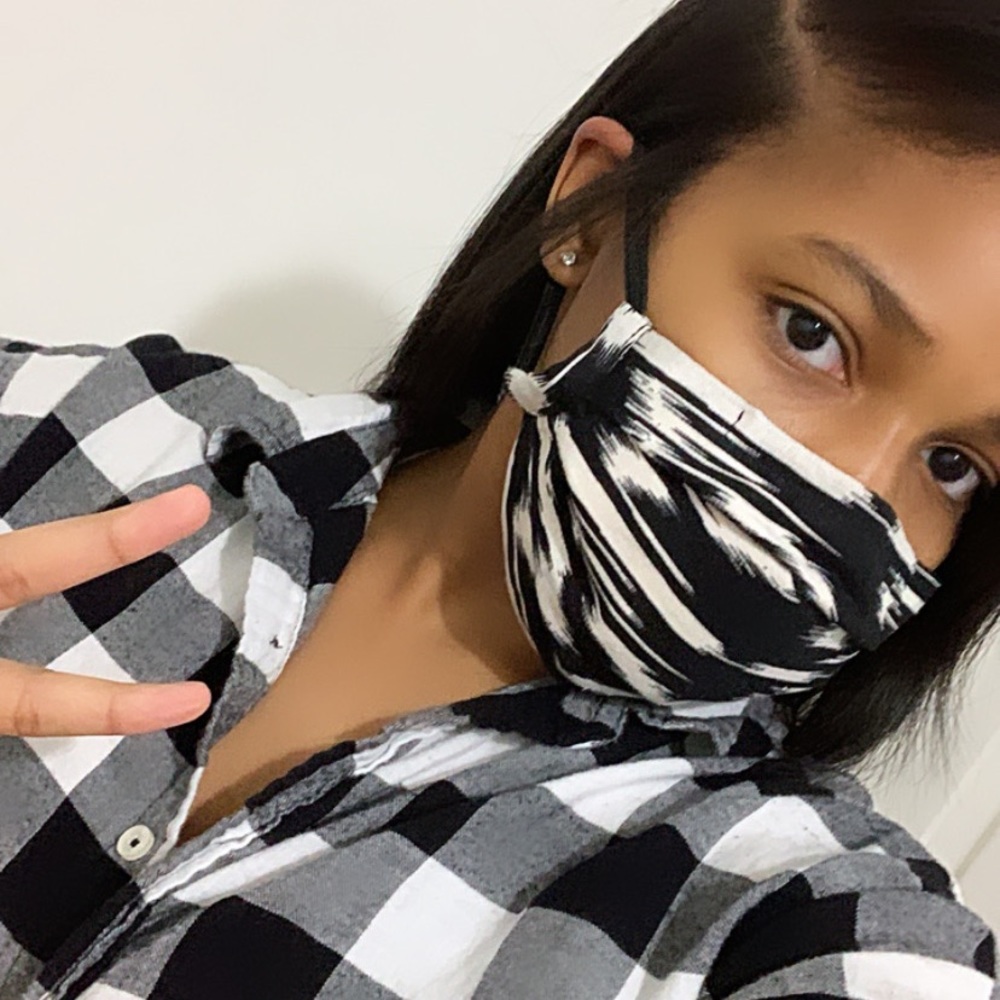 100% Cotton Reusable Face Mask w/ Pocket Filter